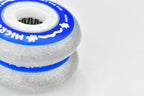 Flash Wheels for Kids Skates – 70mm Light-Up PU Wheels | Red & Blue | Skates.pk