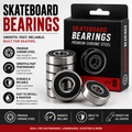 Premium Chrome Steel Skateboard Bearings – Smooth & Durable Performance